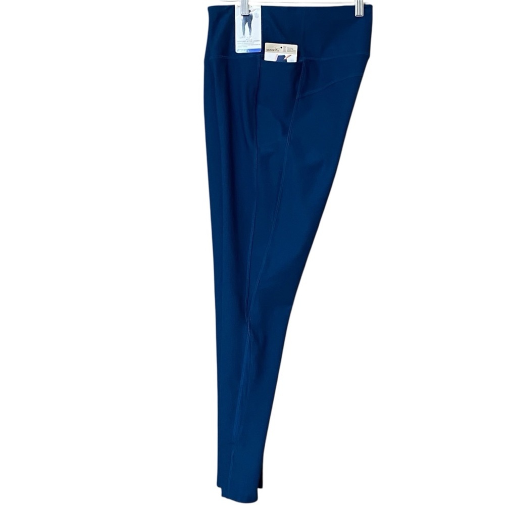 SOLD! DO NOT BUY!! Mondetta High Waist Active Legging L Teal Side Pockets Mesh M - Picture 9 of 13